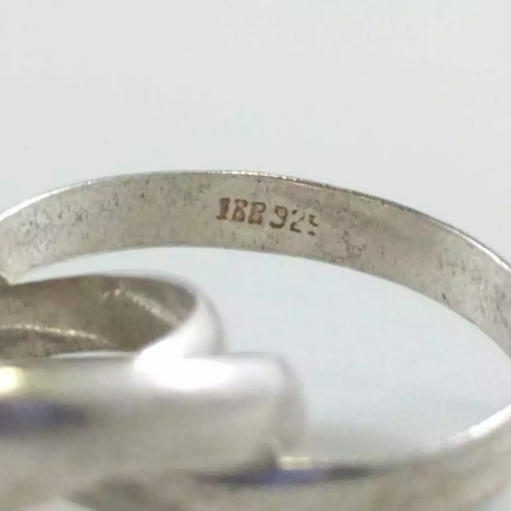 Ibb Signed. 925 Interlocking Rings. - image 4